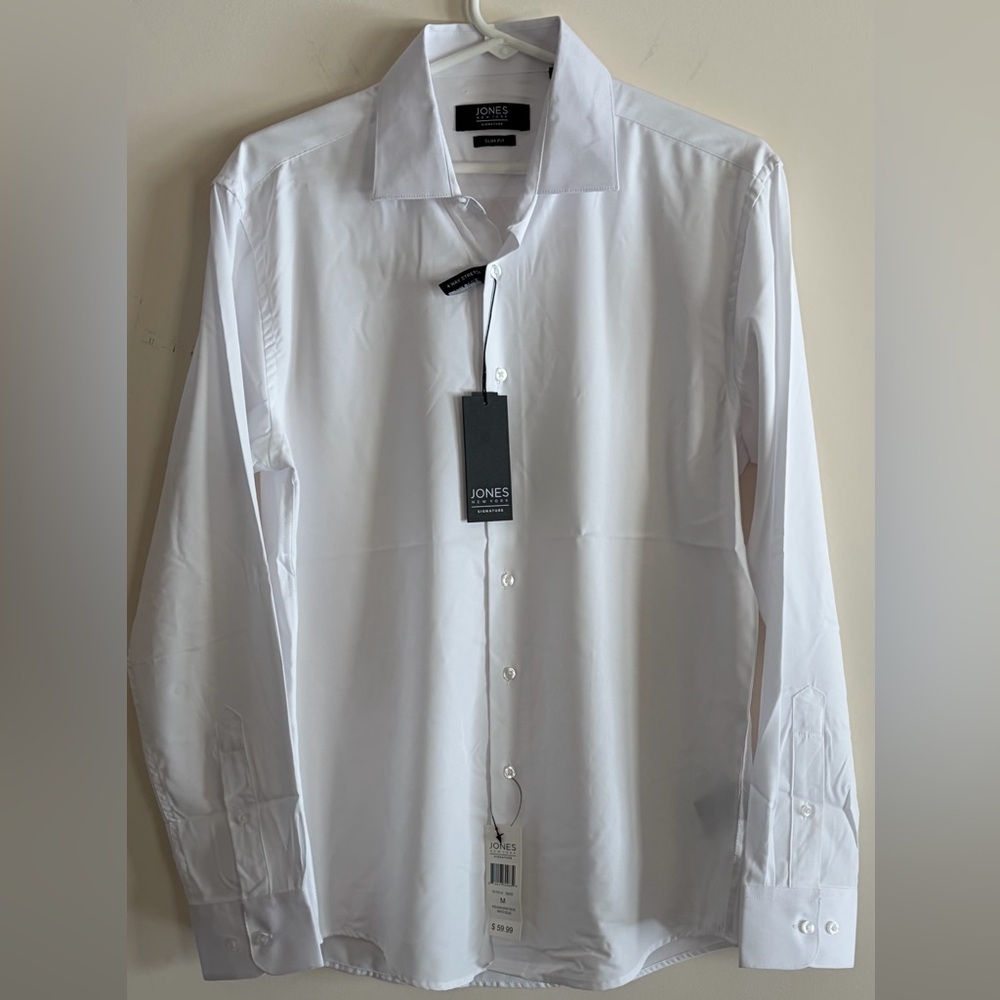 Jones New York Classic White Dress Shirt
